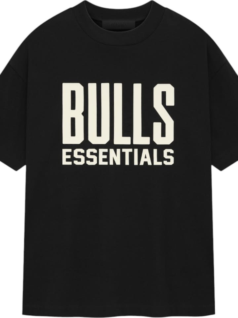 Fear of God Essentials Black BULLS nba Graphic Tee